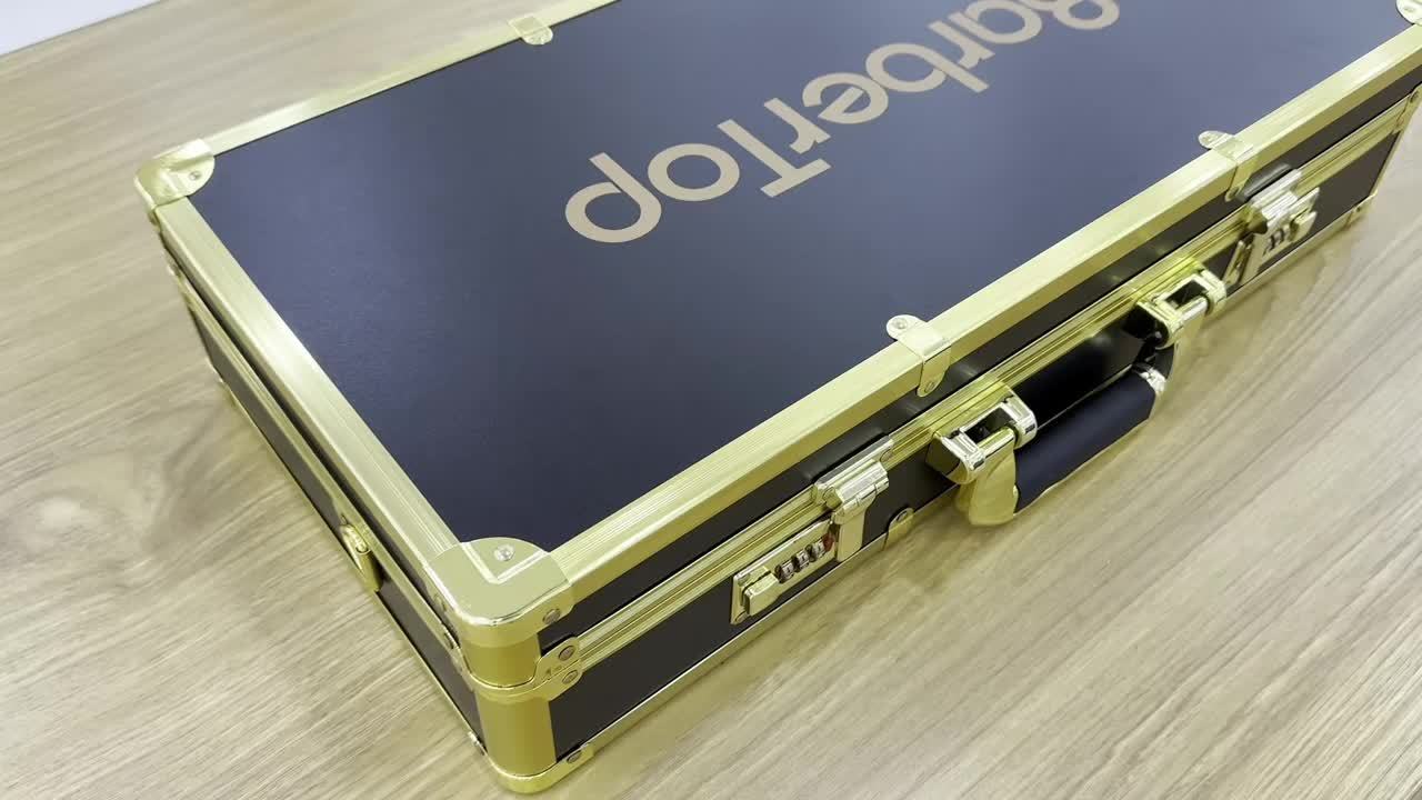 BarberTop Hair Stylist Case, Salon Barber Scissors Grooming Kit With Storage Box, Portable Travel Suitcase For Hairstylists And Pet Groomers, Durable Aluminum Frame, Waterproof And Stain Resistant