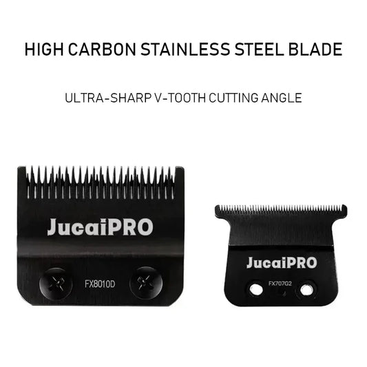 JUCAI JP-01 JP-02 Professional Hair Clipper Kit for Men DLC Blade Brushless Motor with Base Charger Barber Cutting Machines Kit