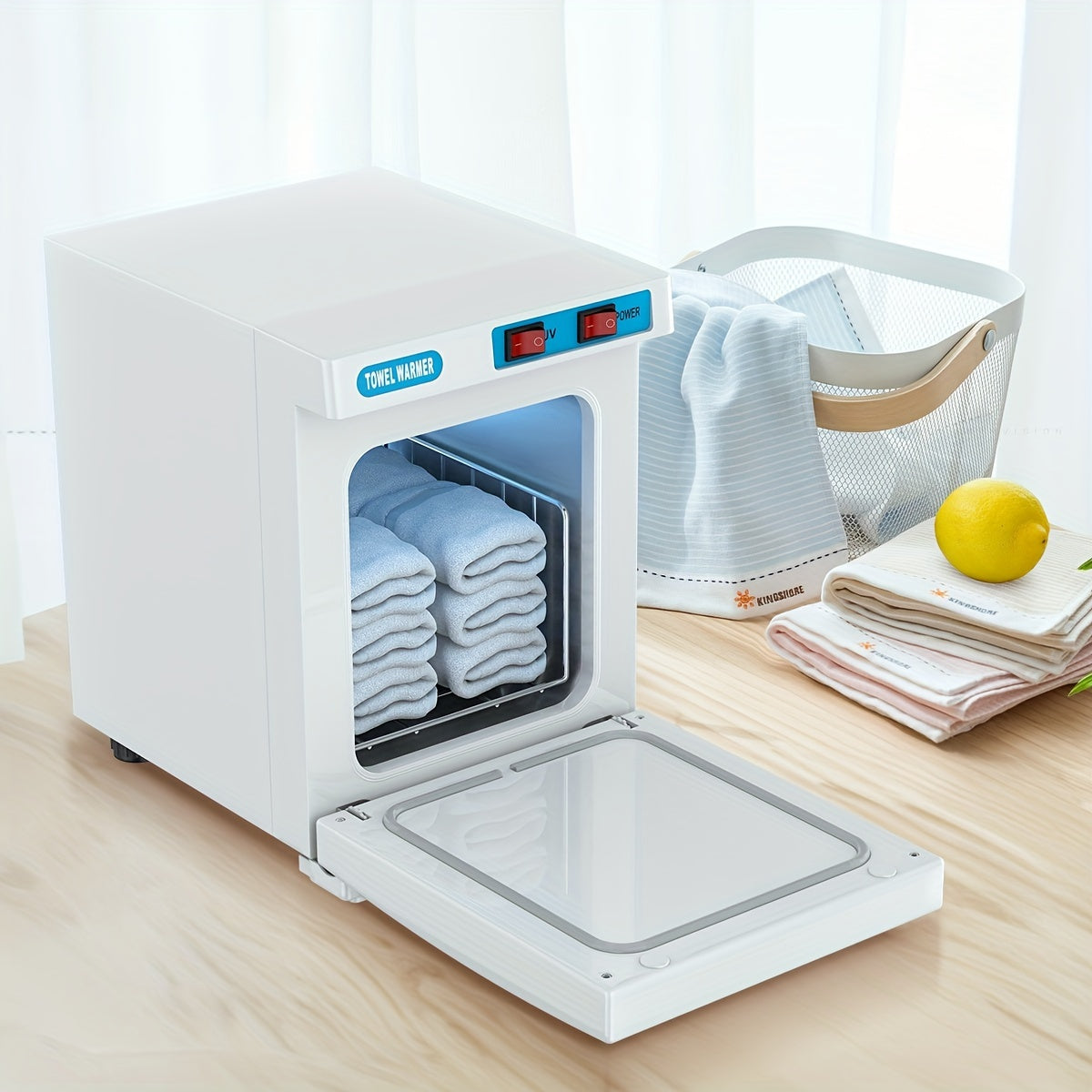 UV 1.32gal Hot Towel Warmer Freestanding Towel Warmer Cabinet, Professional Spa 2-in-1 Heater for Facials - Quick Heating Towel Cabinet for Salon, Barber, Esthetician, Gym, Home, Hotel