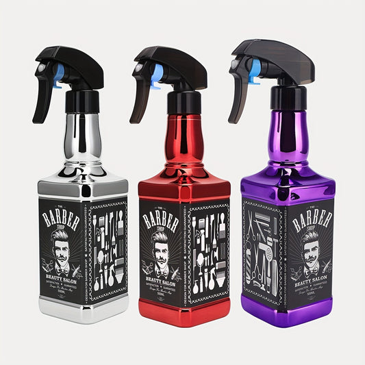 Electroplating Vintage Wine Bottle Spray Can, Barber Shop, Oil Head Spray Bottle, Hair Salon Barber, Home Large Capacity Watering Can