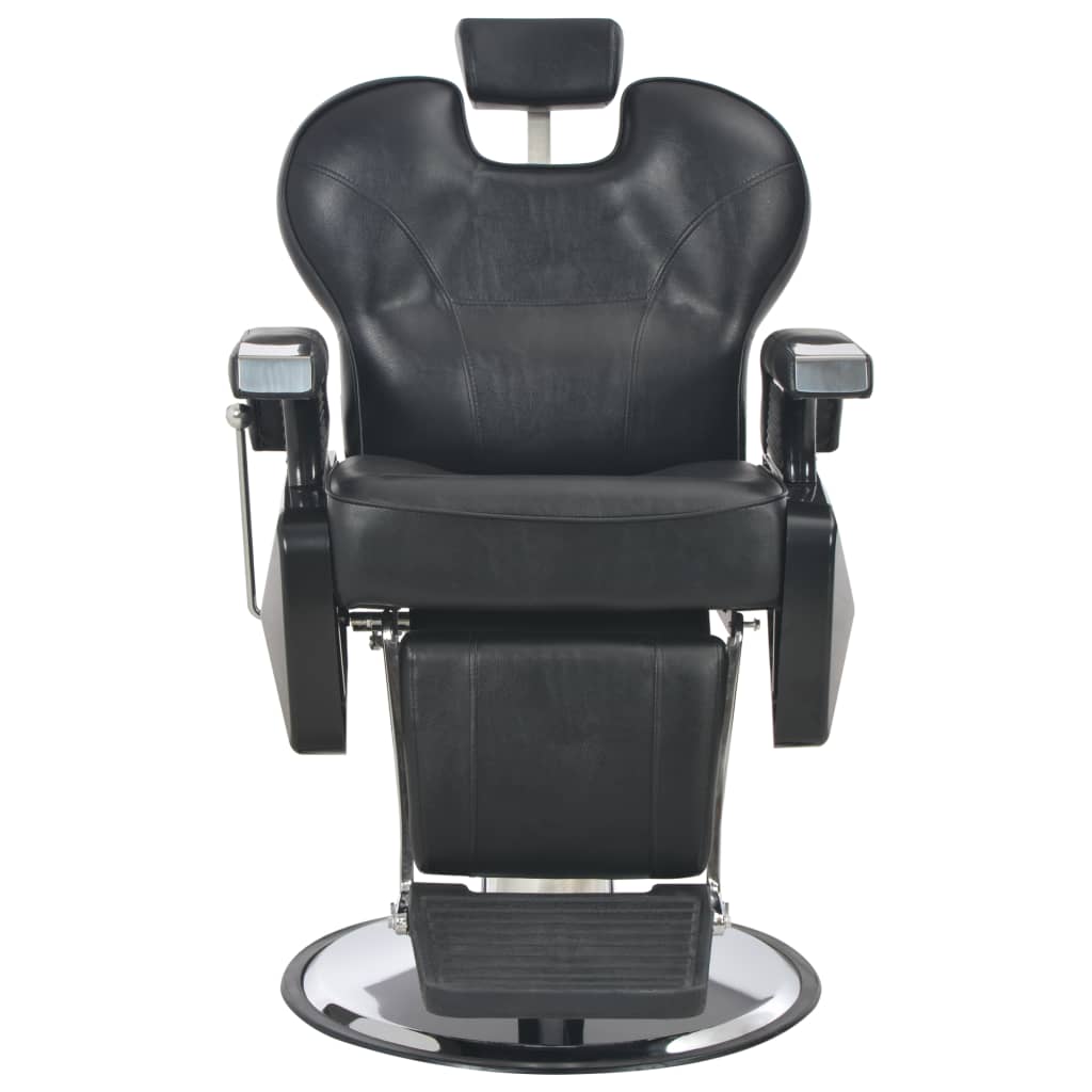 vidaXL Barber Chair Black 28.3"x26.8"x38.6" Faux Leather