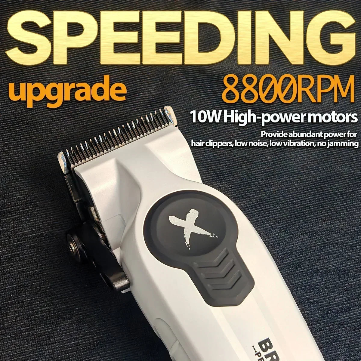 Professional BRDCLIP Barber FA1C FA1T JC10000 White 8800RPM 10000RPM DLC FADE Blade Hair Clipper Electric Trimmer Charging Base