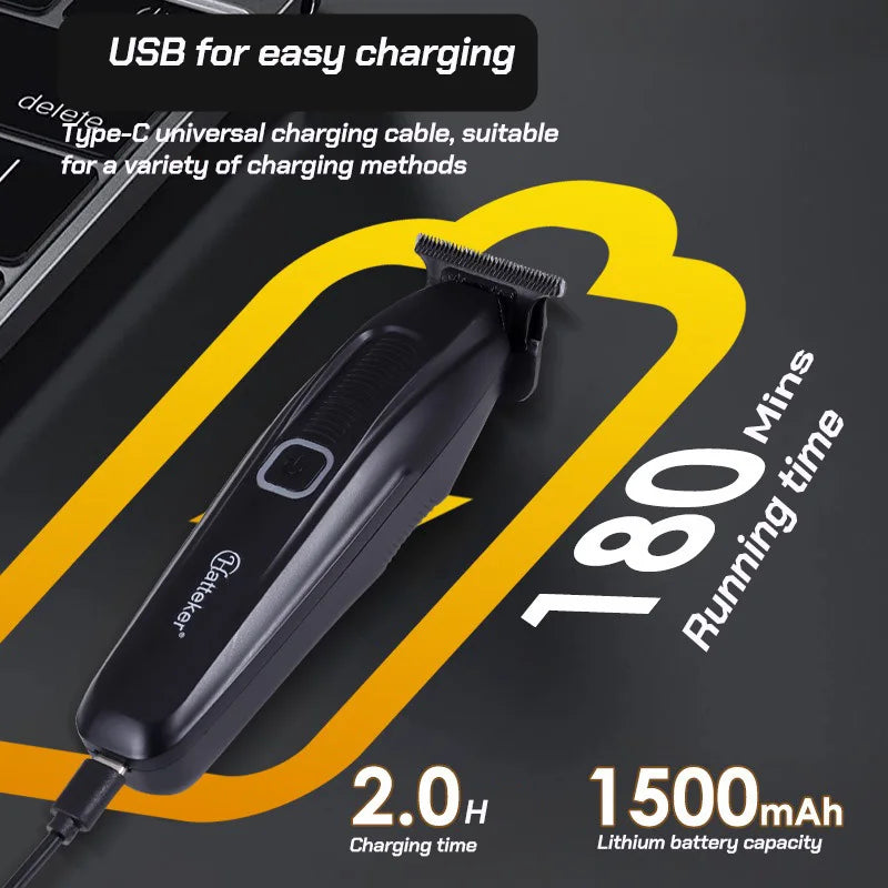 BRDCLIP 016 6135 6800RPM 7500RPM Professional Barber Hair Clipper Transparent Digital Hair Trimmer Salon Home Use Trimming Tool