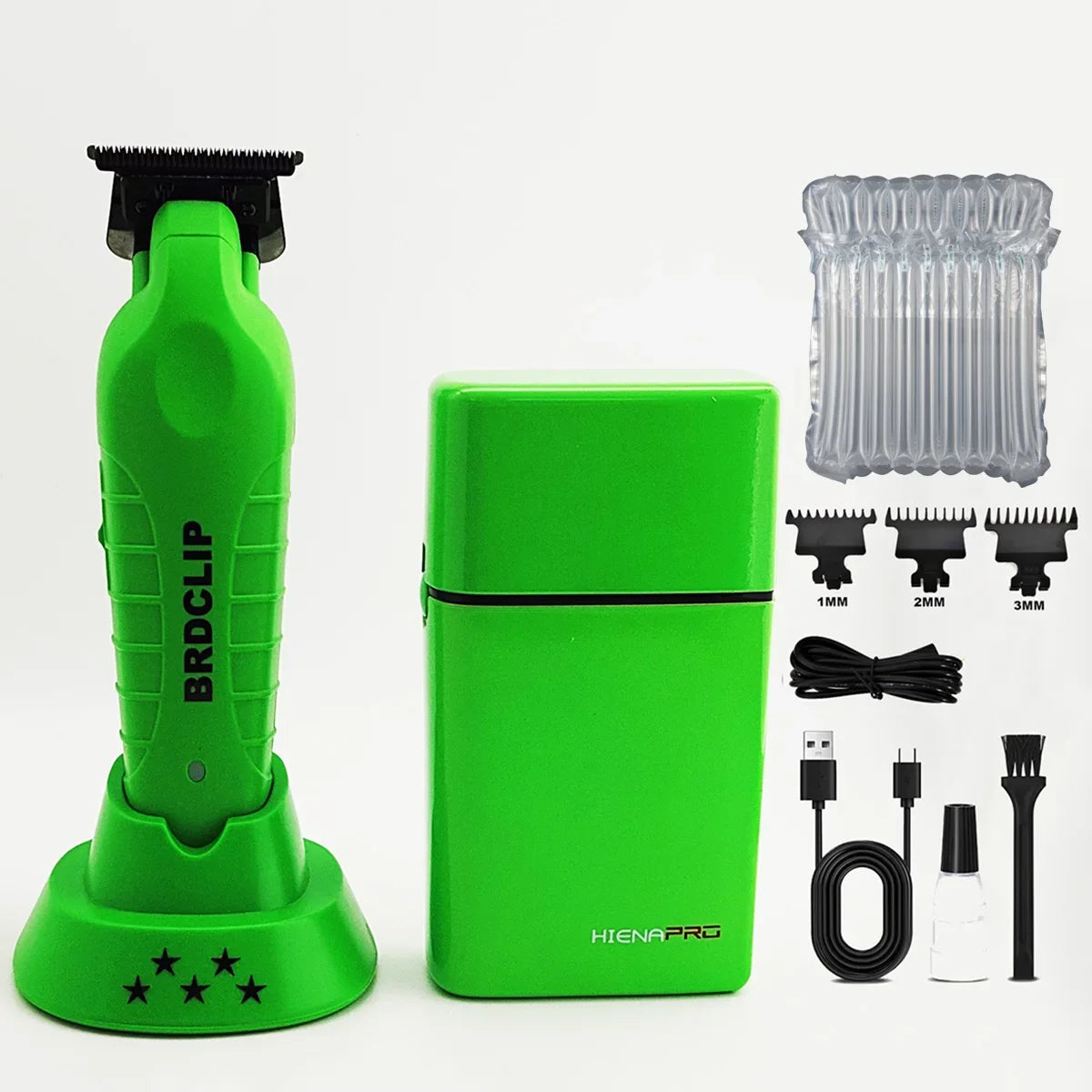 BRDCLIP High Power Professional Barber 2PC Set 8000rpm Shaver Sculpting Salon Hair Trimmer Ceramic Blade Clipper Finish Machine