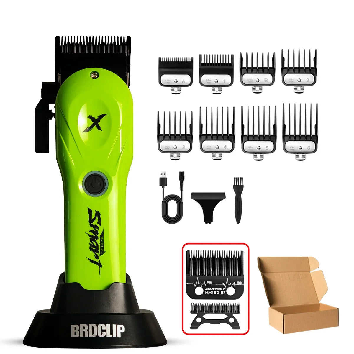 8800RPM New Professional BRDCLIP BRD-108 Electric High Power Motor Hair Clipper Hair Salon 4500mAH DLC Blade Men Barber Machine