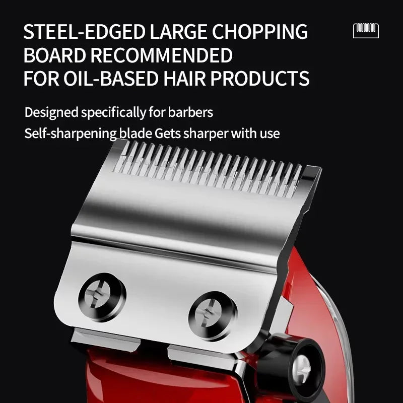 BRDCLIP 016 6135 6800RPM 7500RPM Professional Barber Hair Clipper Transparent Digital Hair Trimmer Salon Home Use Trimming Tool