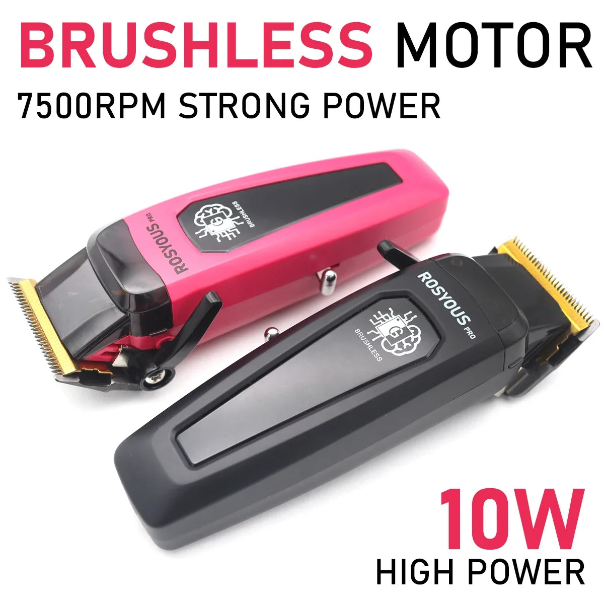 Professional Hair Clipper Brushless Motor DLC Blade with Base Charger LED Display Hair Cutting Machine Hair Trimmer for Men 106