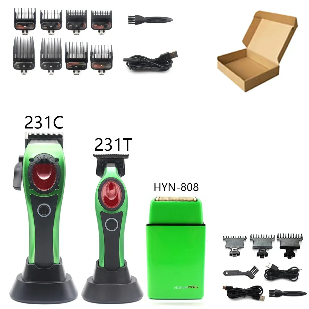 Professional Hair Clipper Hair Cutting Machine Electric Men's Trimmer with Seat Charger 8000RPM DLC Coated Blades New Model