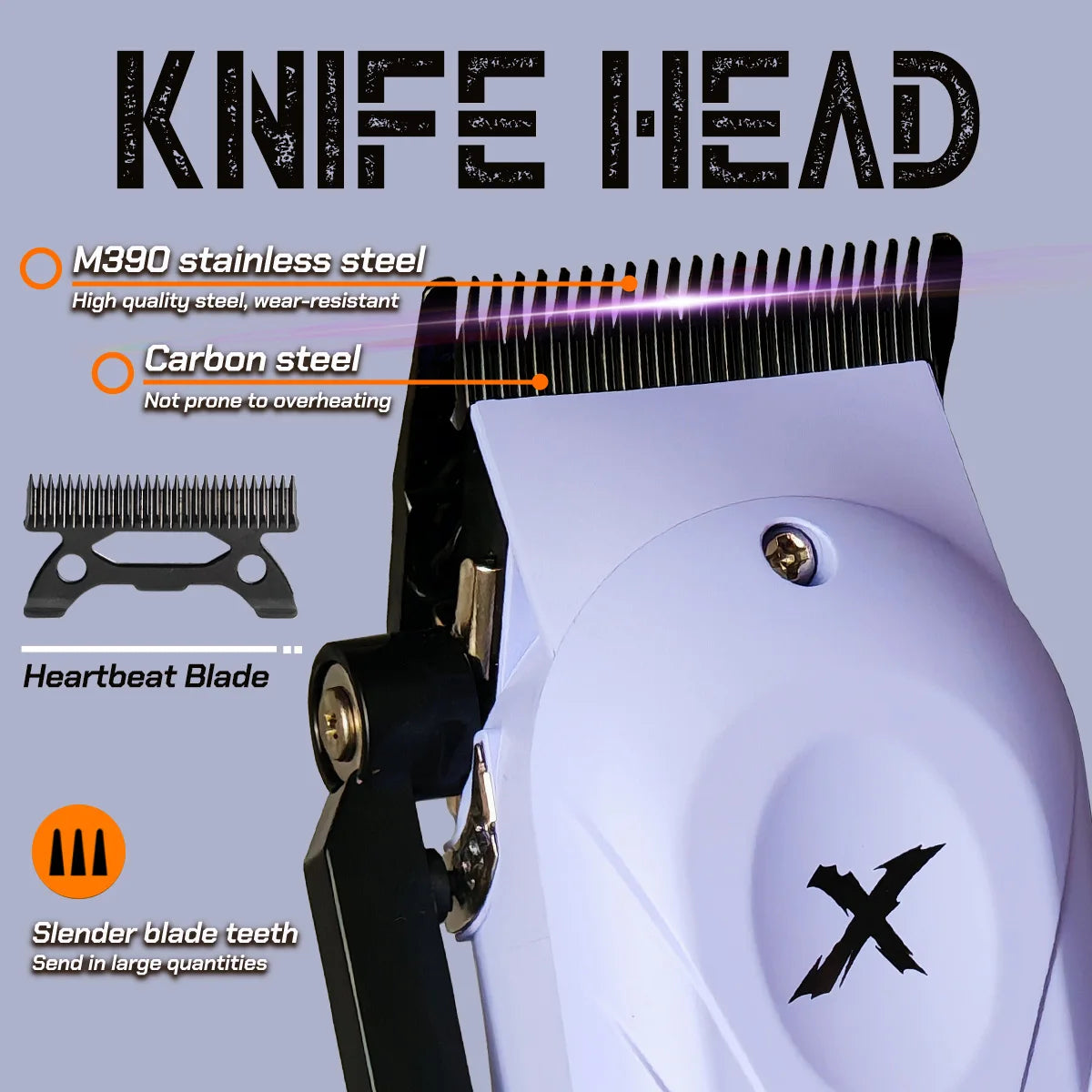 8800RPM New Professional BRDCLIP BRD-108 Electric High Power Motor Hair Clipper Hair Salon 4500mAH DLC Blade Men Barber Machine