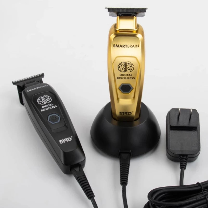 MRD Hair Clipper Professional GMT-90-4 Smart Brain Hair Trimmer High Speed Engraving Push Men's  Full Metal Body DLC 440C Blade