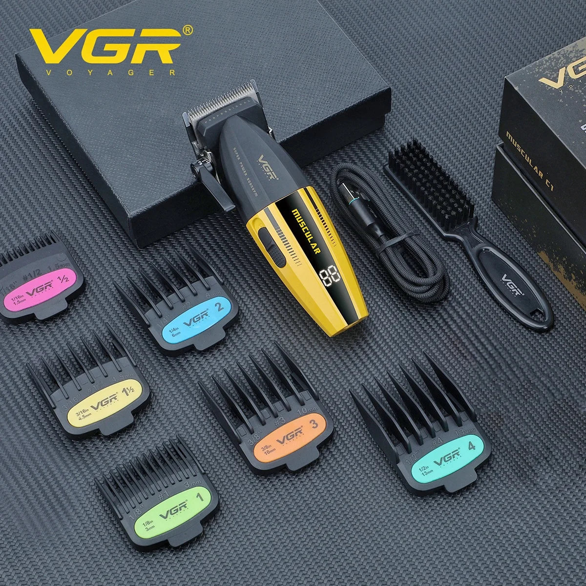 VGR Clipper Professional Hair Trimmer Electric Hair Cutting Machine 9000 RPM Hair Clipper Barber Cordless Clipper for Men V-285