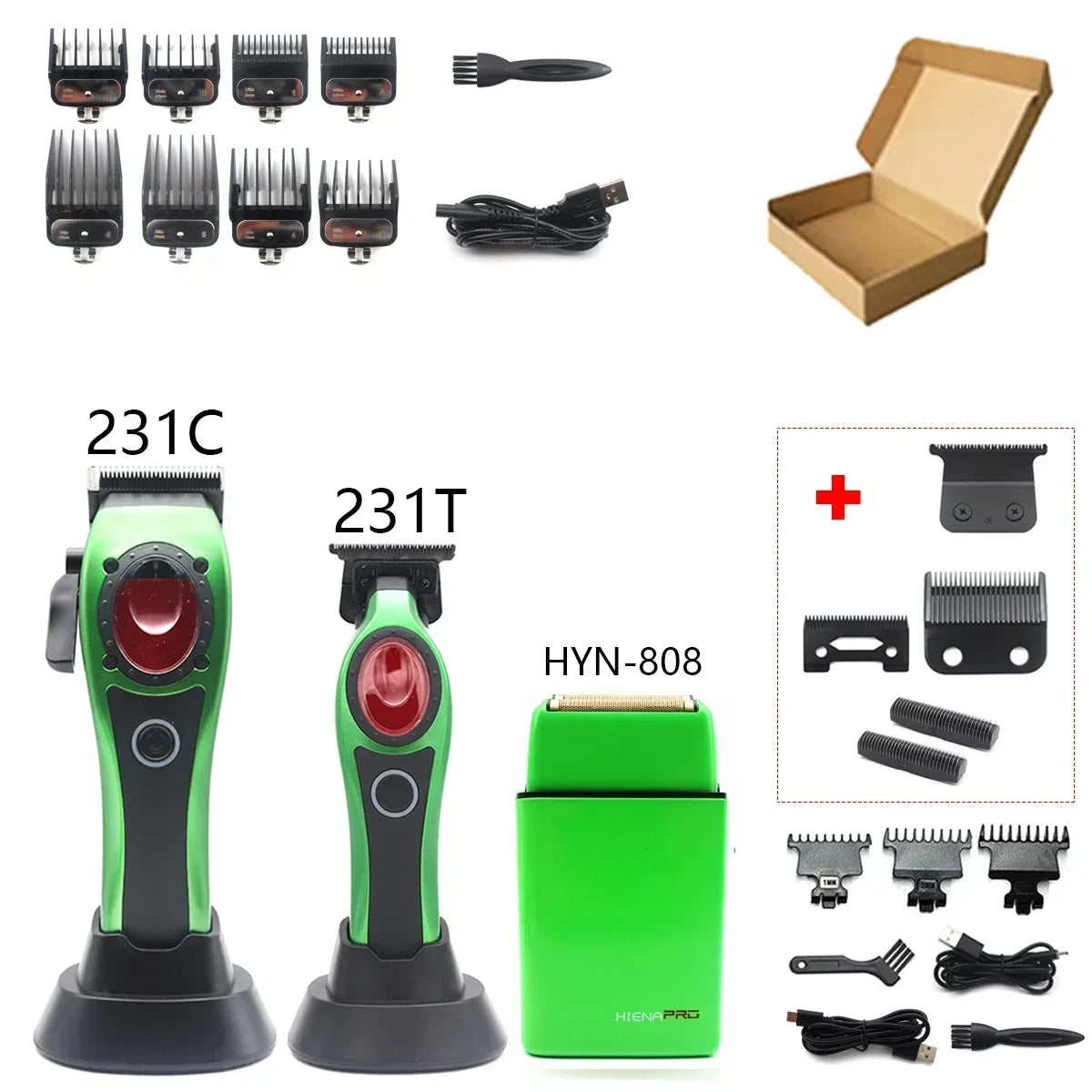 Professional Hair Clipper Hair Cutting Machine Electric Men's Trimmer with Seat Charger 8000RPM DLC Coated Blades New Model