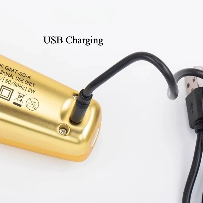 MRD Hair Clipper Professional GMT-90-4 Smart Brain Hair Trimmer High Speed Engraving Push Men's  Full Metal Body DLC 440C Blade