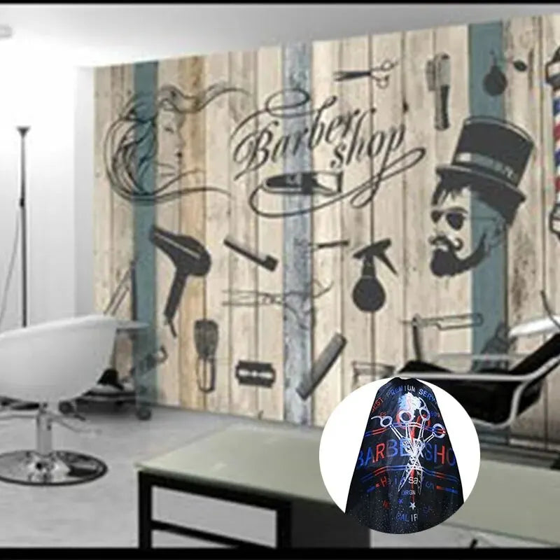 1pcs Barber Cape Waterproof Hairdressing Cape Haircut Gown Cloth For Hair Styling