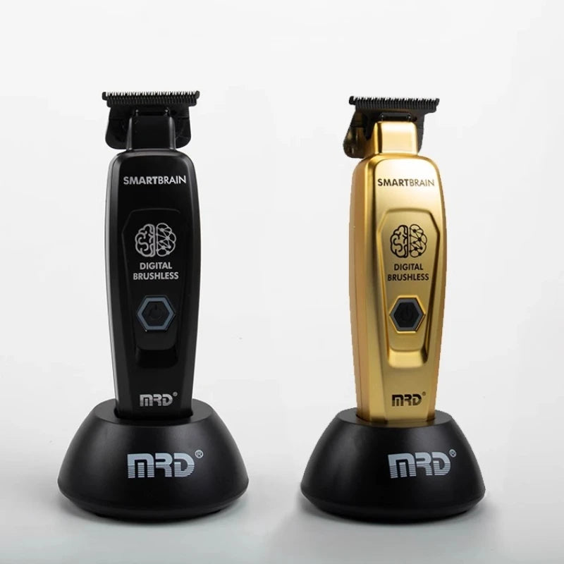 MRD Hair Clipper Professional GMT-90-4 Smart Brain Hair Trimmer High Speed Engraving Push Men's  Full Metal Body DLC 440C Blade
