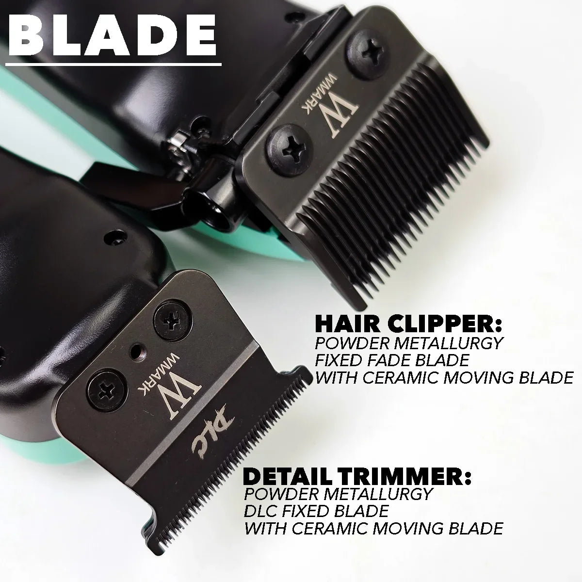 WMARK NG-8613KIT BRDCLIP Barber Set Professional Men's Hair Clipper Trimmer Set DLC Blade Electric Machine Barber Charging Base