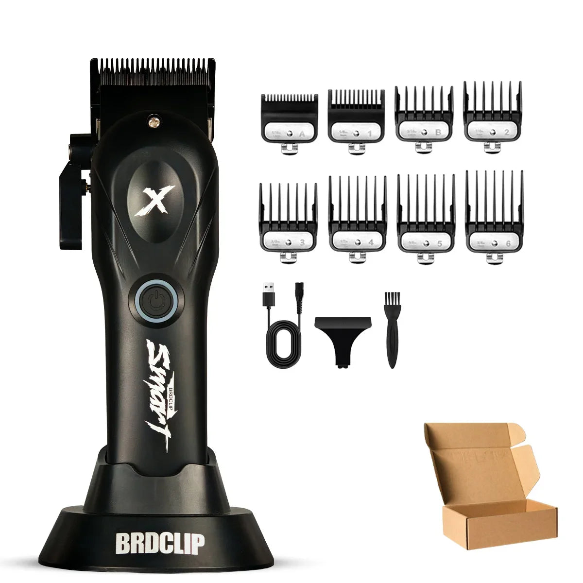 8800RPM New Professional BRDCLIP BRD-108 Electric High Power Motor Hair Clipper Hair Salon 4500mAH DLC Blade Men Barber Machine