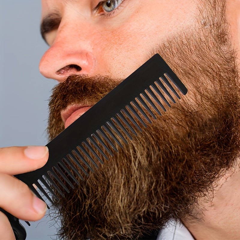 1pc Skull Zinc Alloy Hair Comb, Beard Styling Comb For Men, Wide Toothed, Gentle On Scalp, Portable Barber Hairdressing Comb